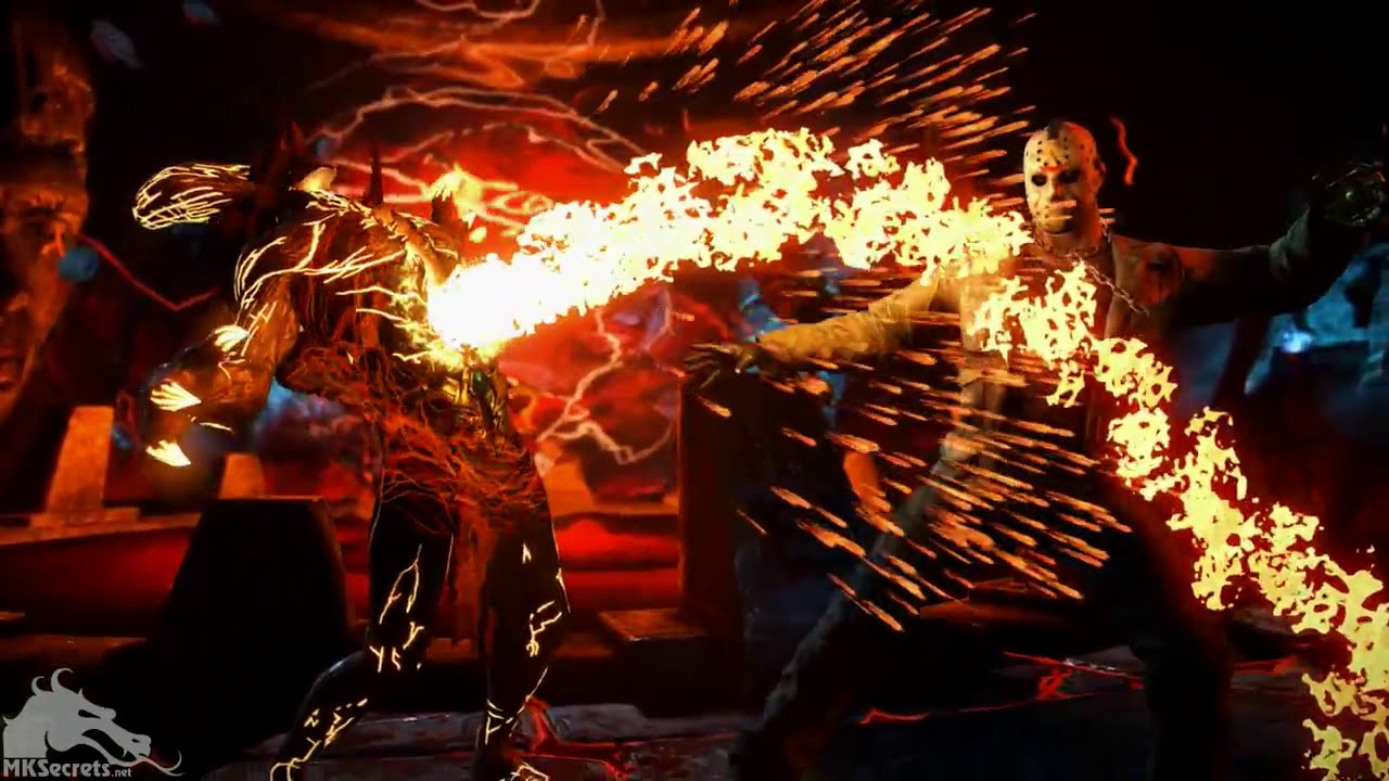 Mortal Kombat X - Jason VS Corrupted Shinnok Gameplay [1080p]
