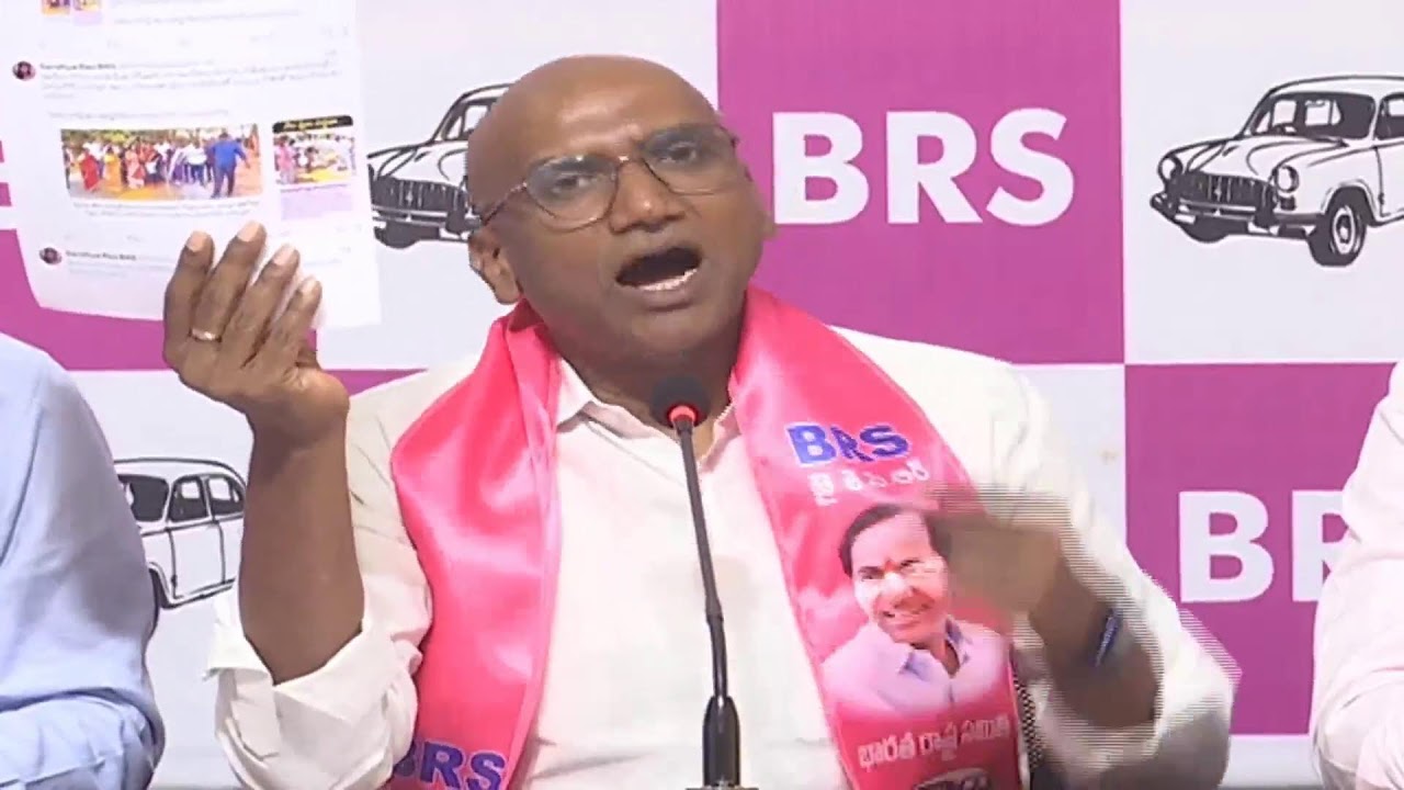 Live: BRS Leaders Press Meet at Telangana Bhavan.