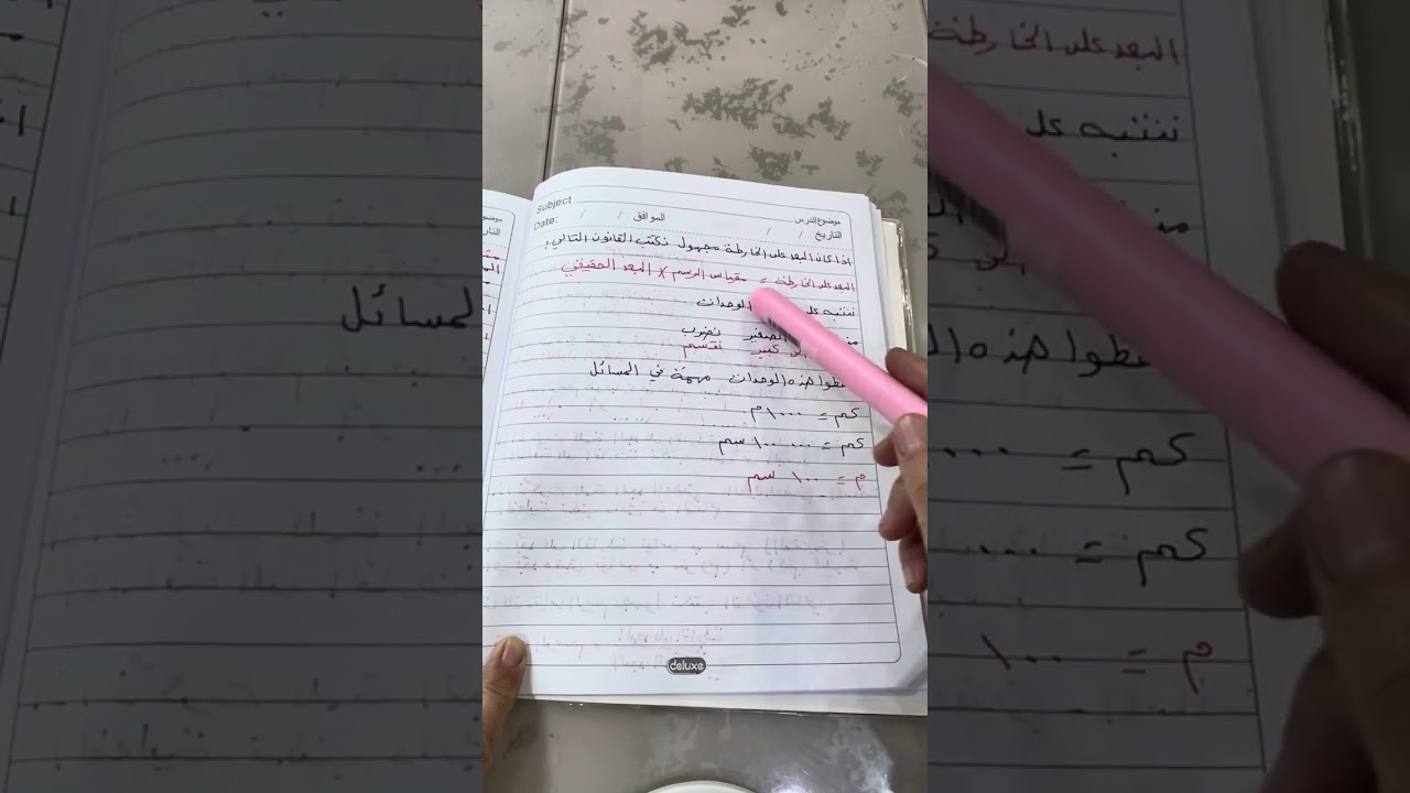 شرح موضوع مقياس الرسم الجزء الاول 