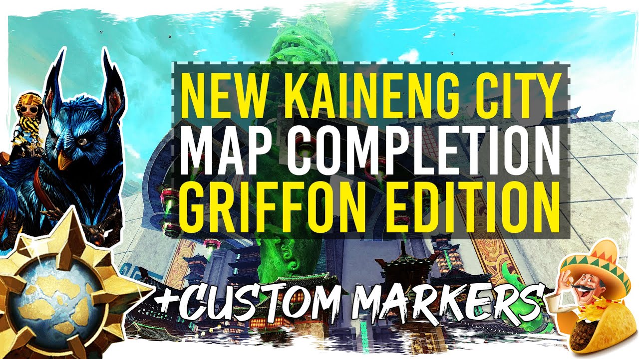 Guild Wars 2 - New Kaineng City Map Completion with Custom Markers