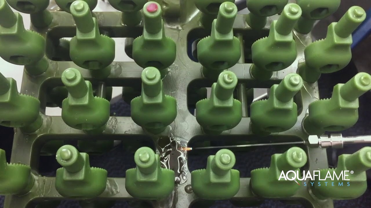 Investment casting Wax assembly clean up
