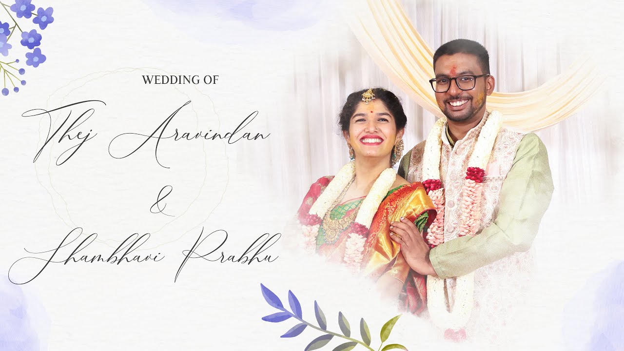 Wedding of V.Thej Aravindan & Shambhavi Prabhu | NOV 8th 2024 | LIVE 8:00am Onwards