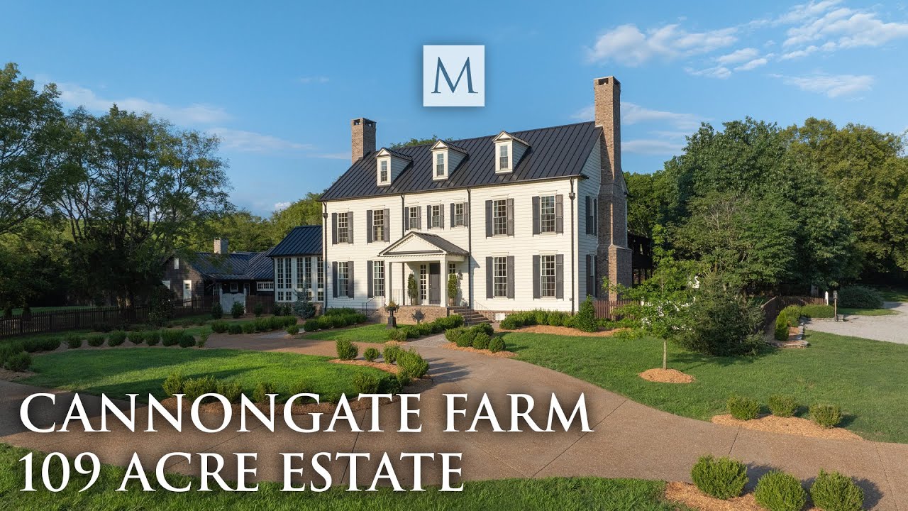 New Georgian Colonial house coupled with a 1700's log home