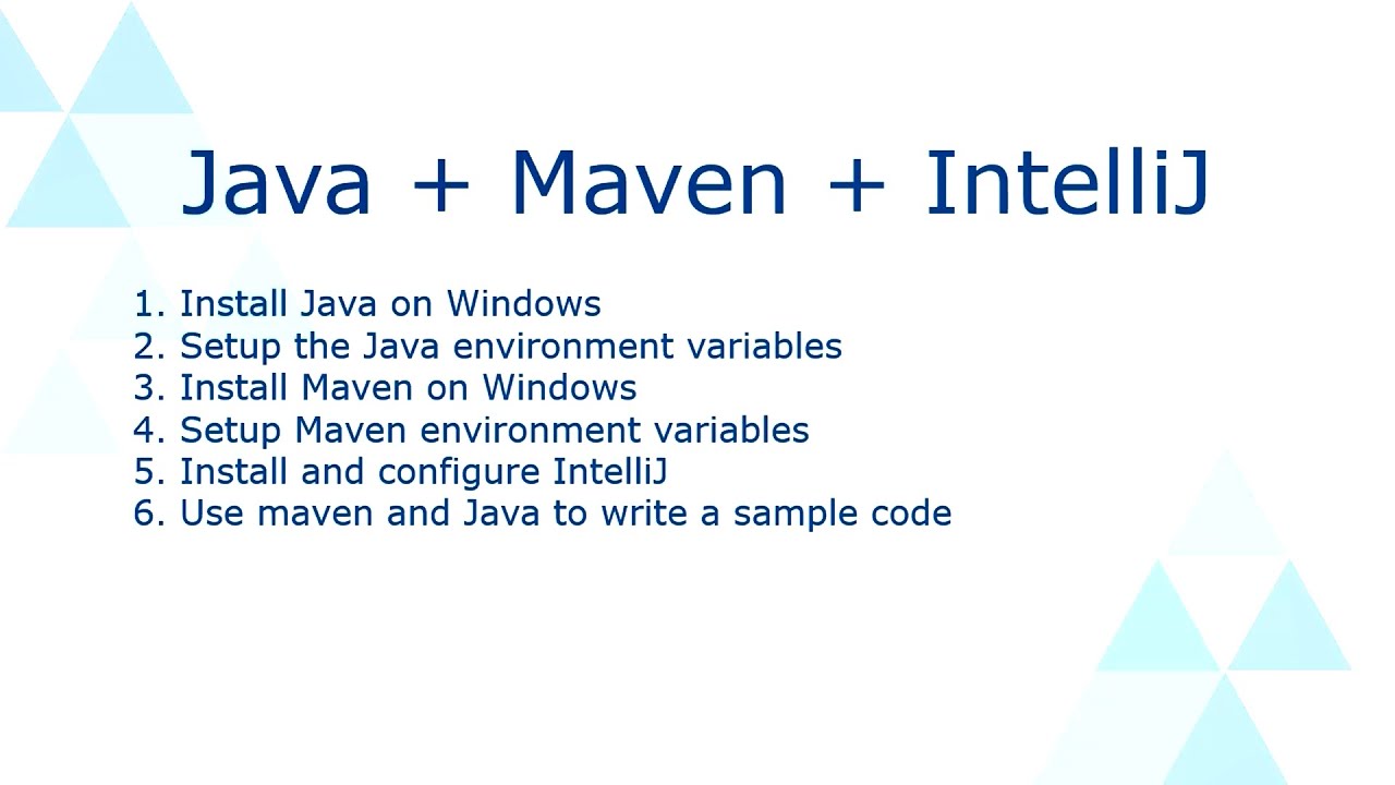 Java + Maven + IntelliJ Basic setup