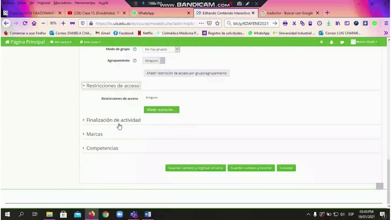 Tutorial 36 Moodle. Usando H5P. Sopa de letras, contenido interactivo.