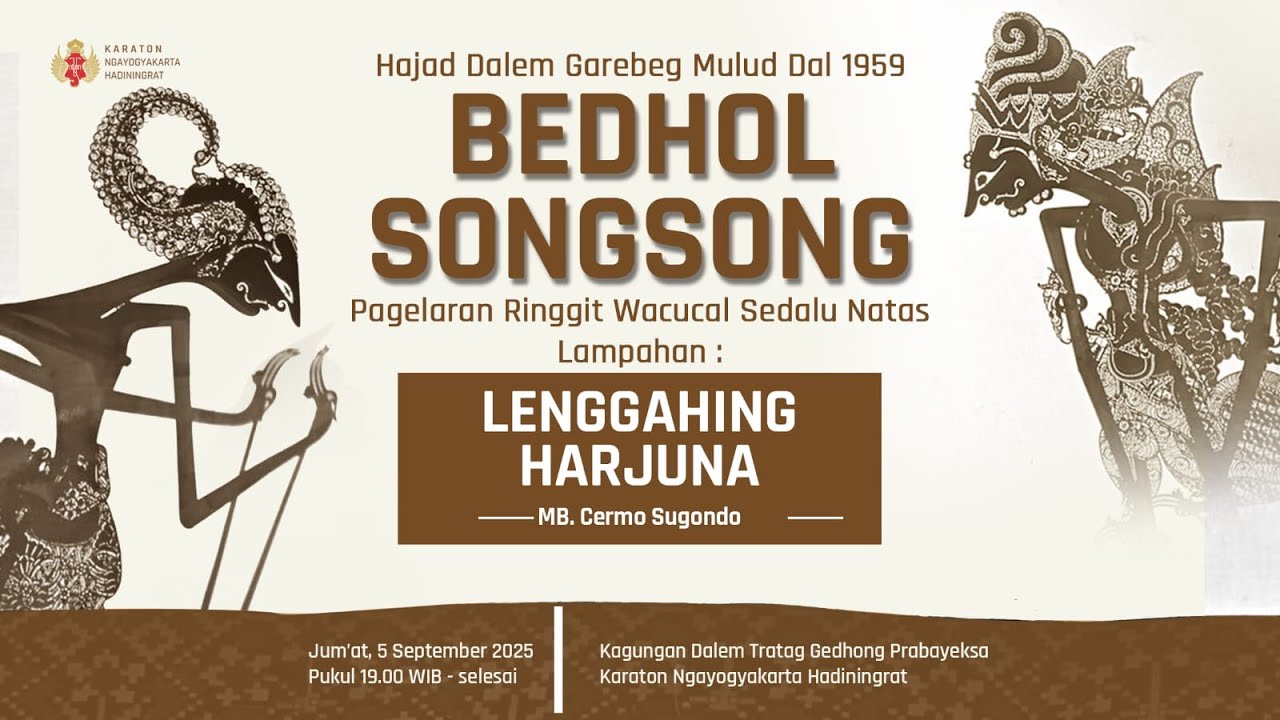Bedhol Songsong Mulud Dal 1959: Pergelaran Ringgit Wacucal Sedalu Natas Lampahan Lenggahing Harjuna