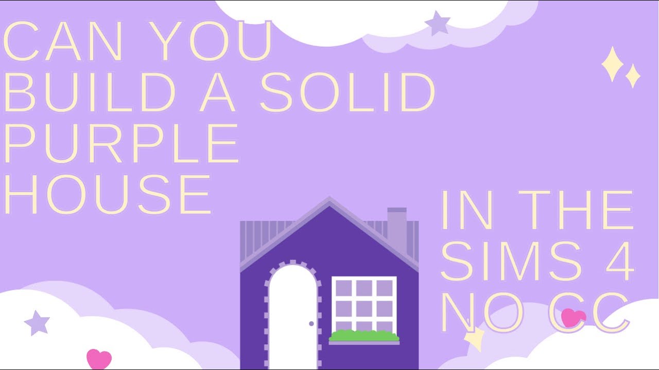 PURPLE Solid Color Build Challenge💜| The  Sims 4