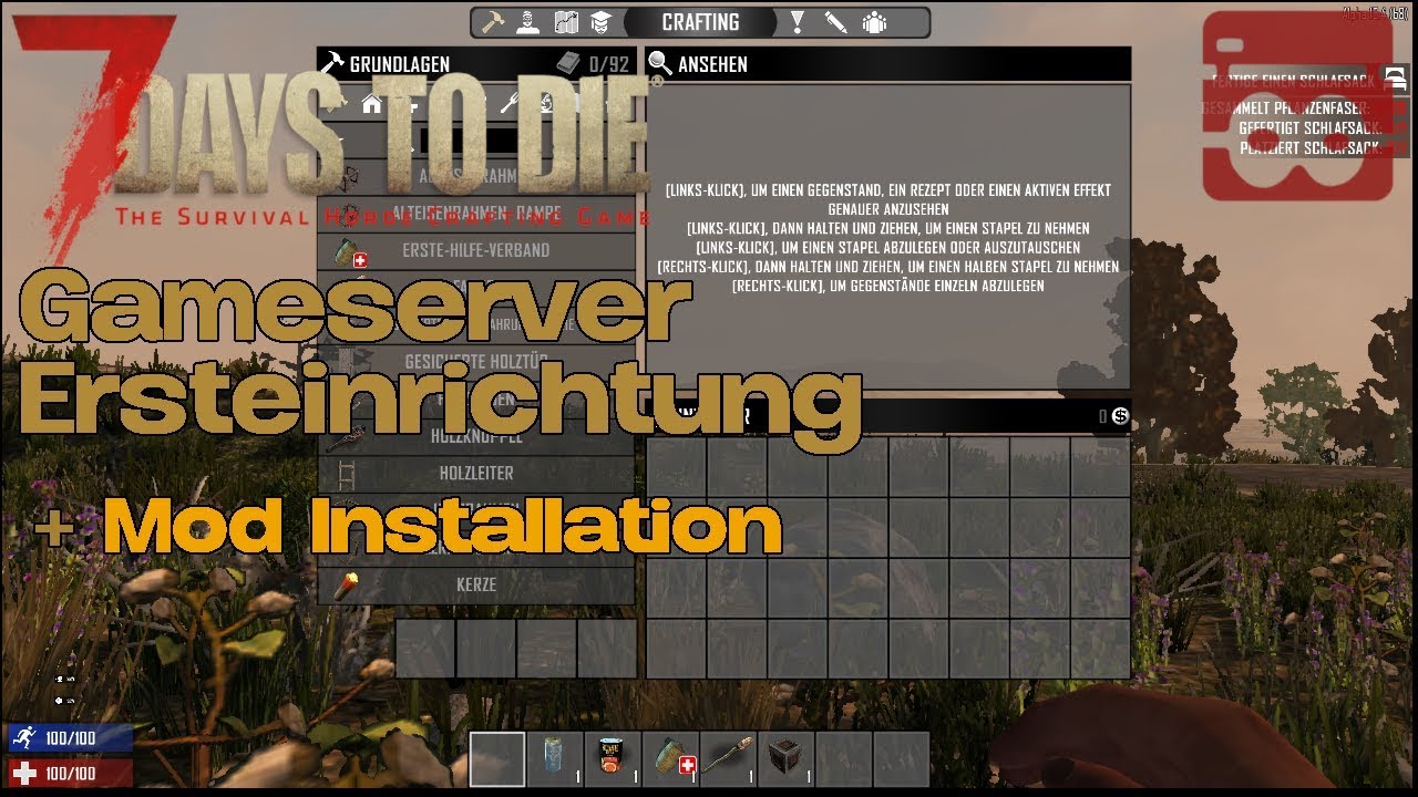 7D2D Gameserver Ersteinrichtung und Mod-Installation | HOST-UNLIMITED TUTORIAL