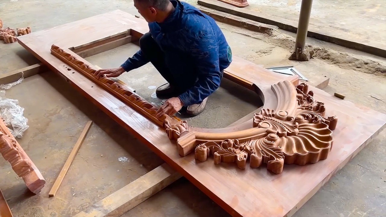Master-Level Curved Woodworking | Skilled Workers Craft Massive Monolithic Hardwood