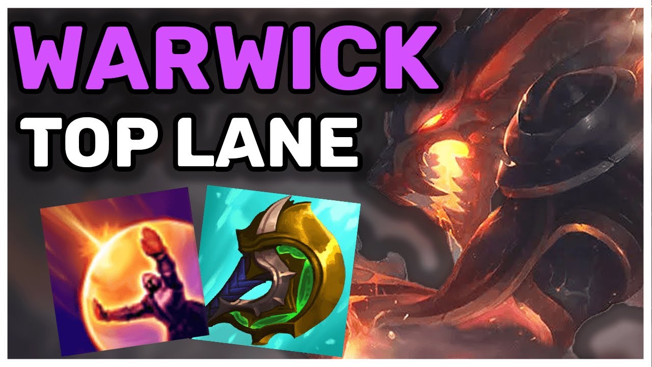 UNKILLABLE MONSTER - WARWICK WW TOP LANE GUIDE RUNES BUILD GAMEPLAY SEASON 12 LEAGUE OF LEGENDS LoL