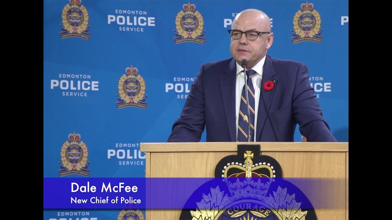 New Edmonton Chief of Police Dale McFee's First Address