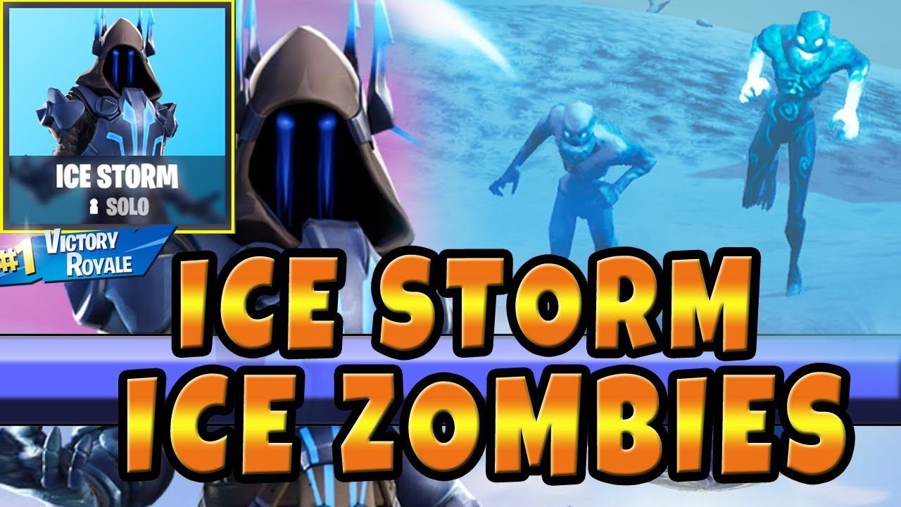 Fortnite New Mode Ice Storm Ice ZOMBIES are Back!  (Now the default Mode in Fortnite New update)