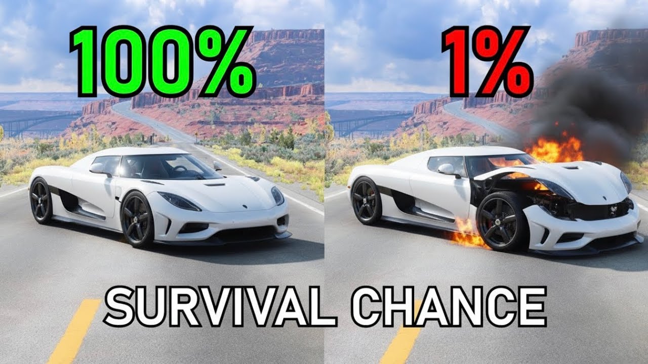 Realistic Survival Chance Crash Testing Ep.46 | BeamNG.drive