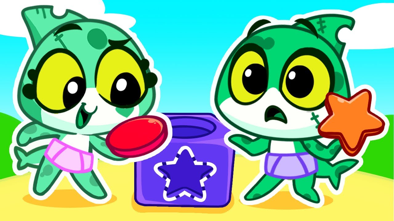 Learn Colors & Shapes With Baby Shark! ⭐ Baby Learning Videos 🟠 Imaginative Play for Kids