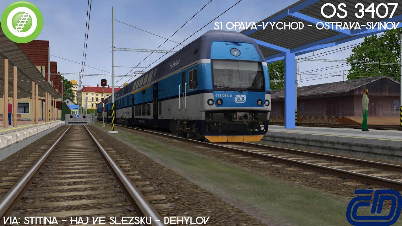 Opava-Východ – Ostrava-Svinov | Os 3407 | Open Rails | lukinovitek