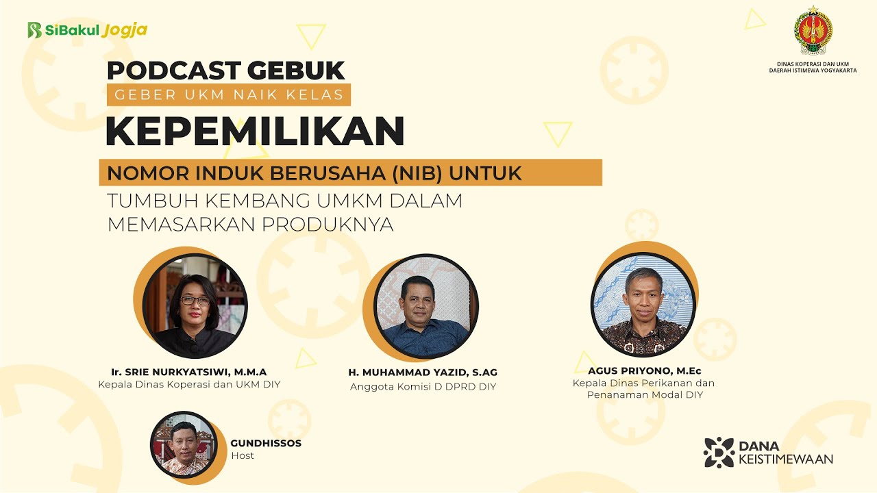 GEBUK Eps 7 | Kepemilikan NIB Untuk Tumbuh Kembang UMKM Dalam Memasarkan Produknya