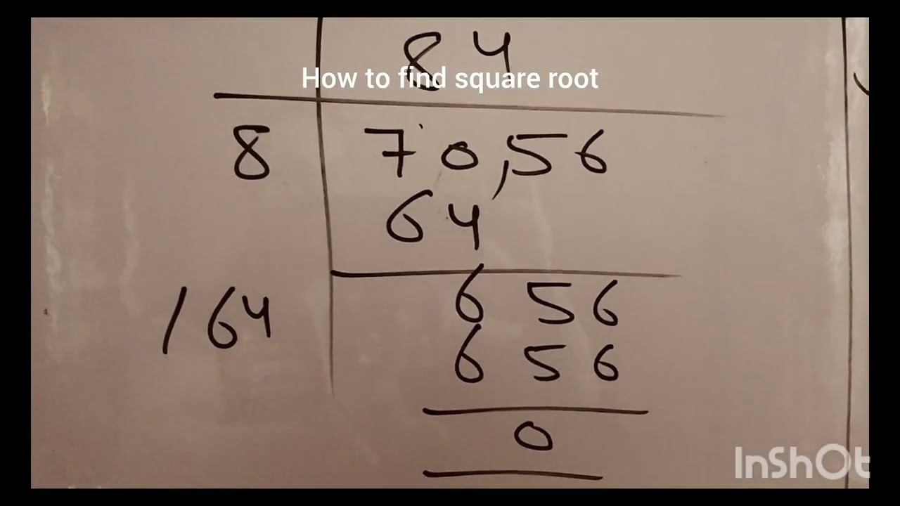 How to find square root . 