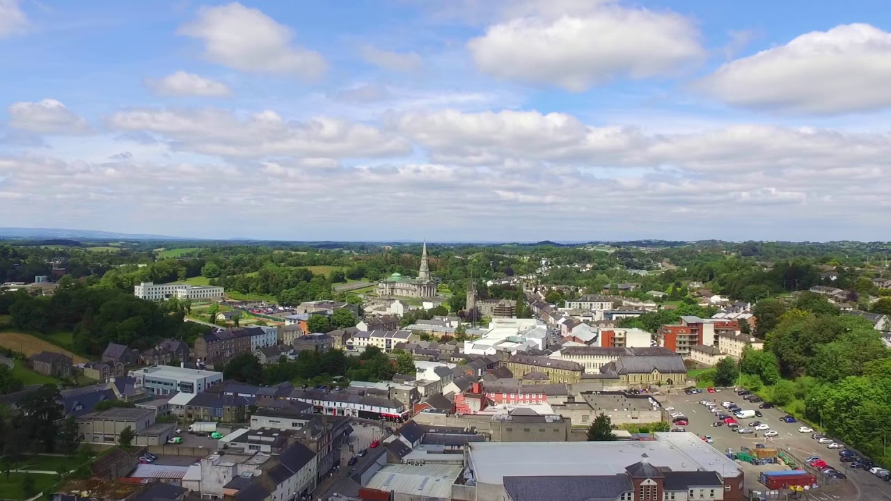 cavan town drone view