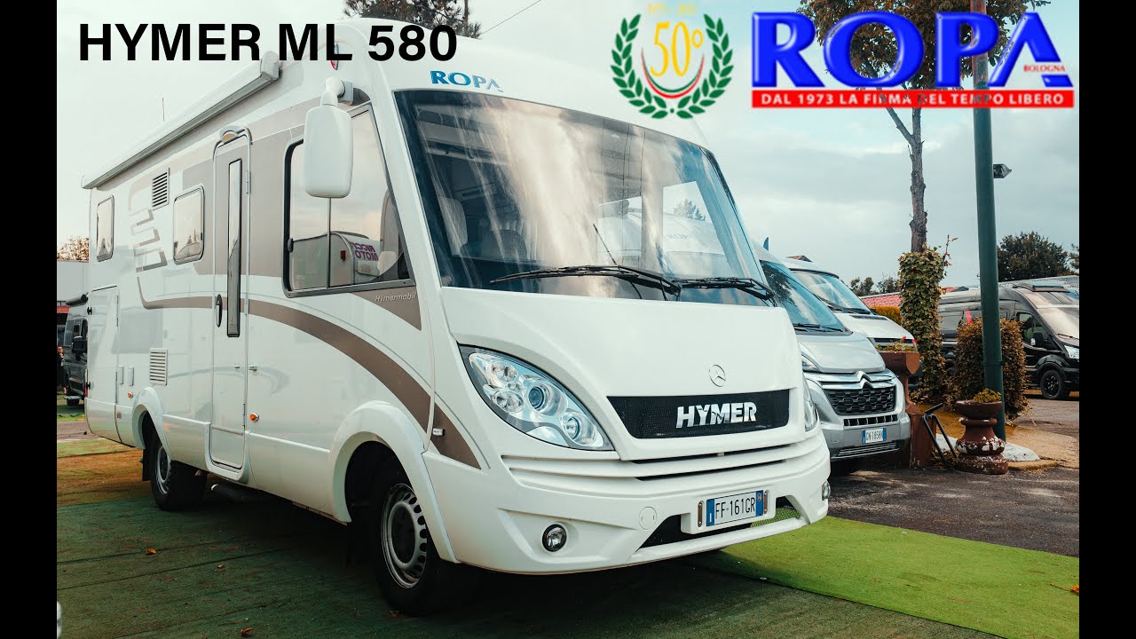 HYMER ML I 580 MERCEDES  SPRINTER  2.2 EURO 6 MOTORHOME INTEGRALE INTEGRIERT USATO 699 cm LETTIGEME