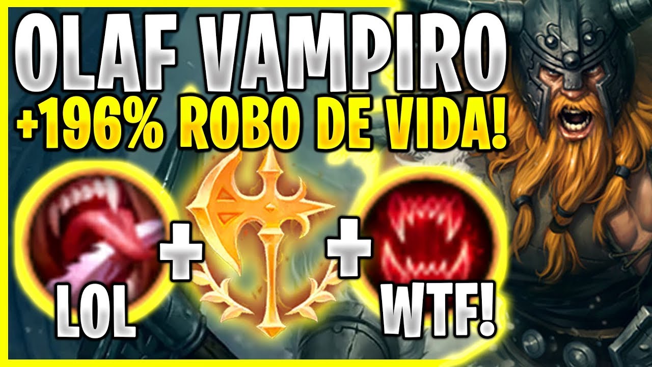 💀&iexcl;EL NUEVO OLAF VAMPIRO CON +196% DE ROBO DE VIDA LES HACE VOMITAR! *1 AUTOATAQUE = 75% DE VIDA*