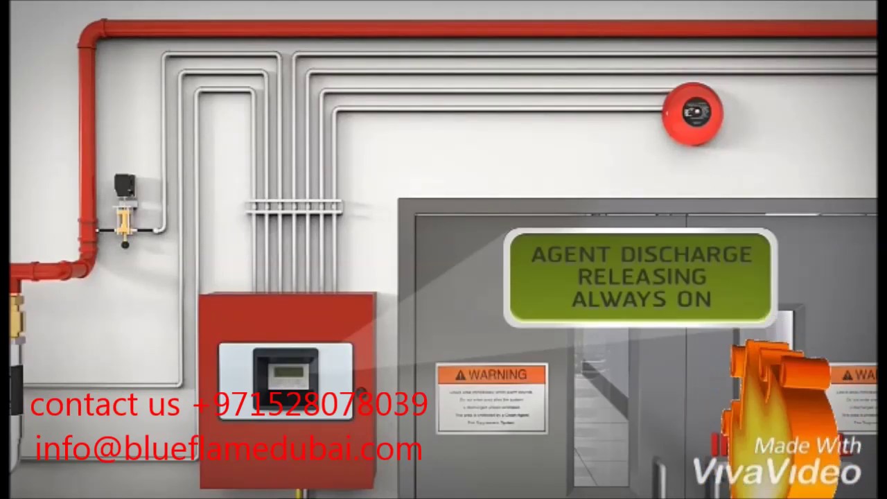FM 200 fire suppression system in Dubai