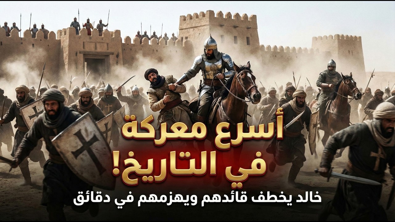 أسرع معركة في التاريخ الإسلامي! كيف سحق خالد بن الوليد جيش 