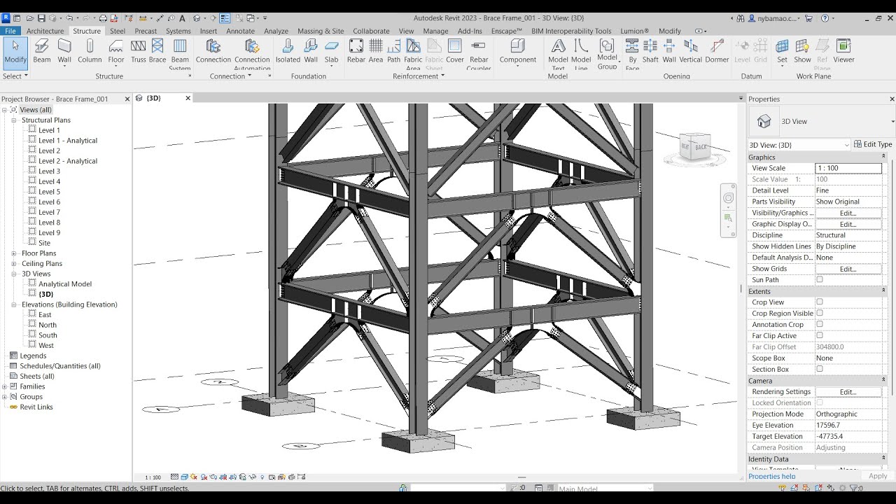 Steel Connection In Revit 2023