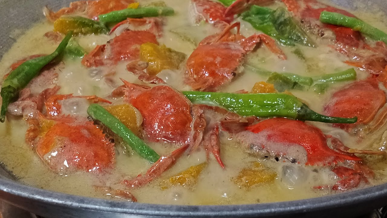 GINATAANG KALABASA AT SITAW WITH ALIMASAG/LUTONG BAHAY RECIPE