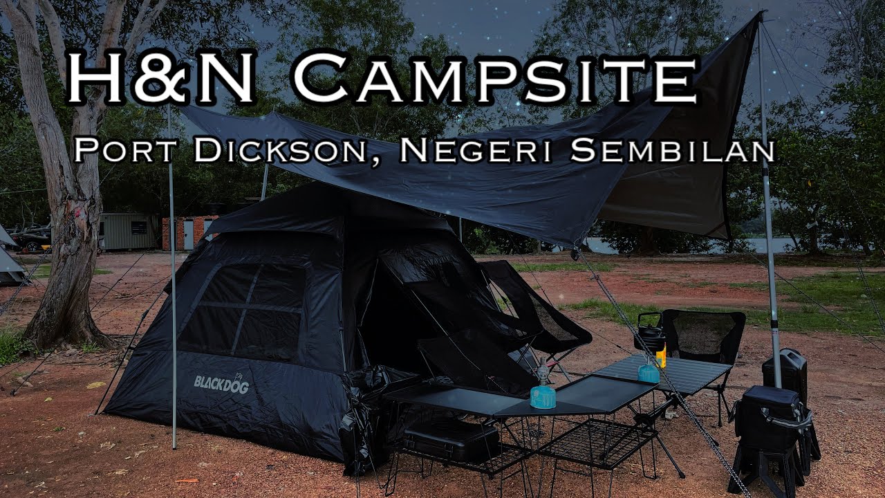 H&N Campsite diLanda Ribut! | Detik Cemas di Port Dickson | Blackdog Tent Family Camping | CampVlog4