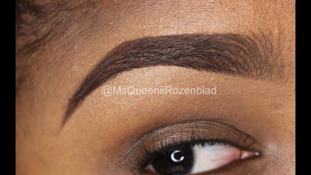 HOW TO FILL IN EYE BROWS / Faded Eye Brow /Instagram Eye Brow tutorial - Queenii Rozenblad