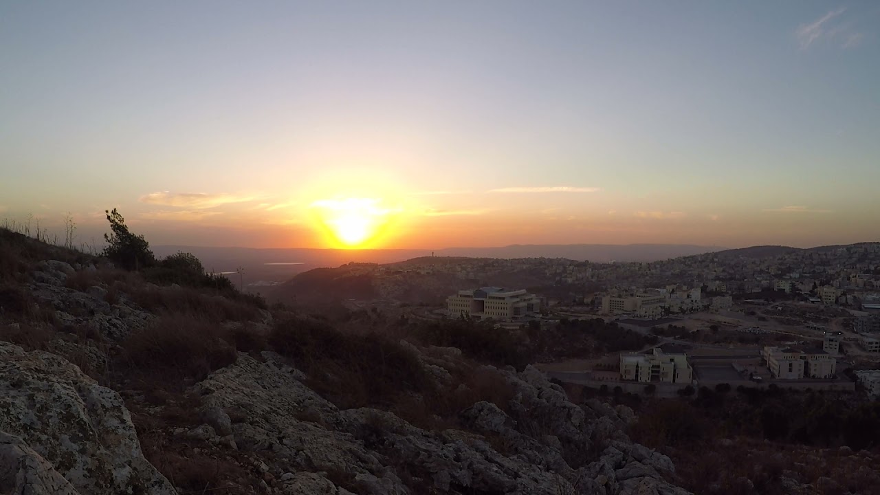 Sunset over the Nazareth Ridge - Dr. Jack Beck