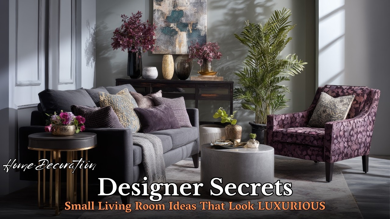 How to Make a Small Living Room Look LUXURIOUS | Small Space Luxury Decor Ideas