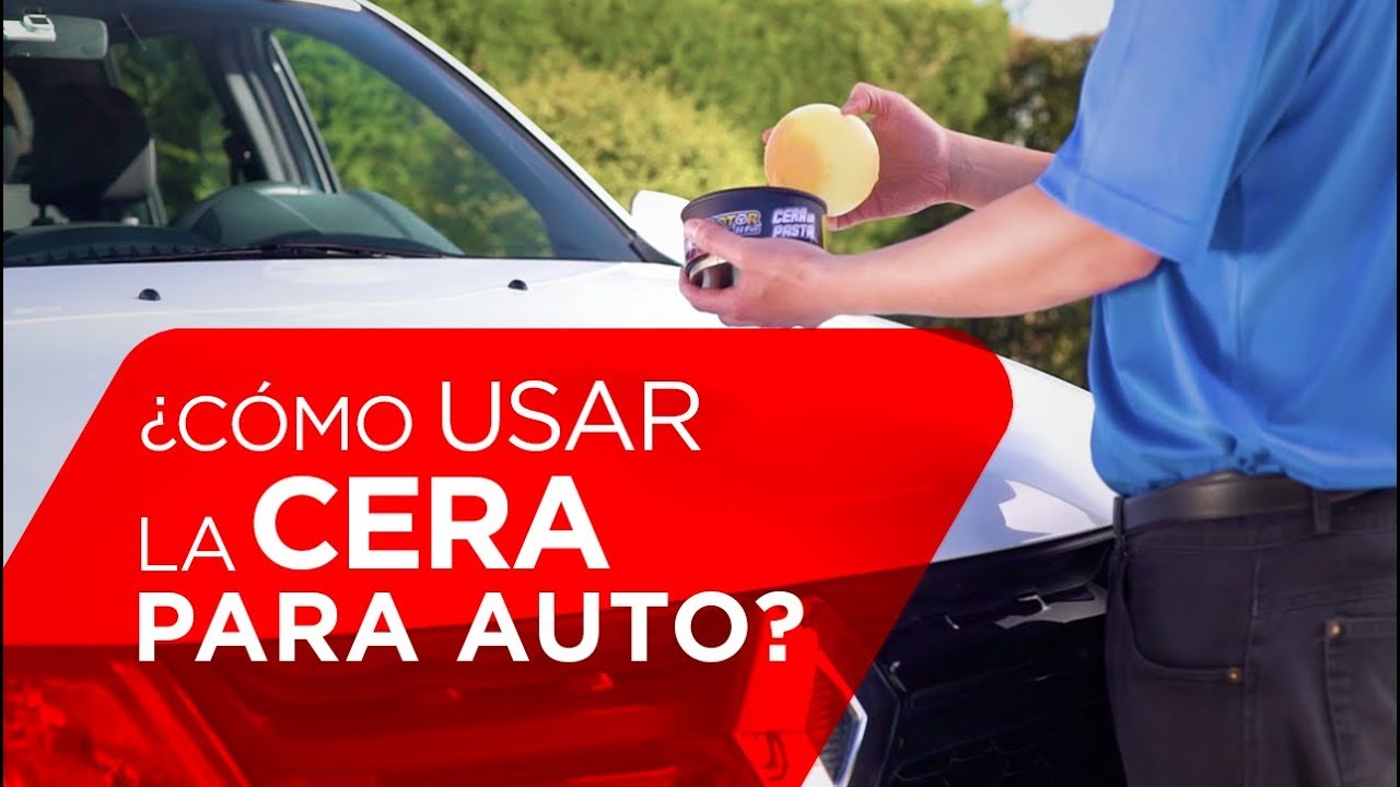 C&oacute;mo usar la cera para auto