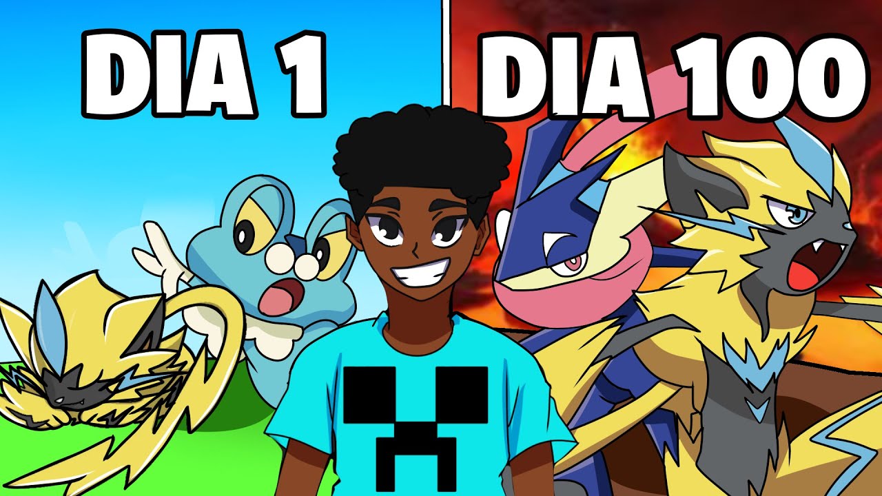 Sobrevivi 100 DIAS como TREINADOR POKEMON no Minecraft - O FILME