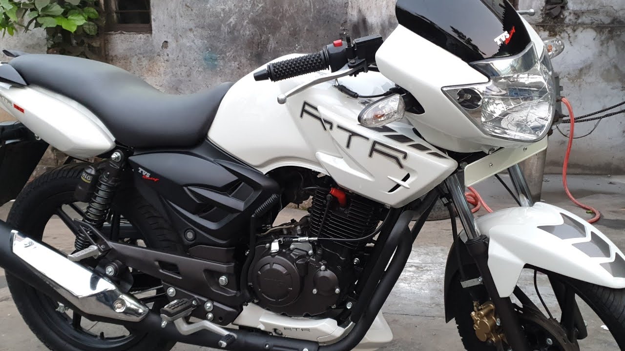 TVS APACHE RTR 160 GENUINE MODEL MODIFICATION Clear White.