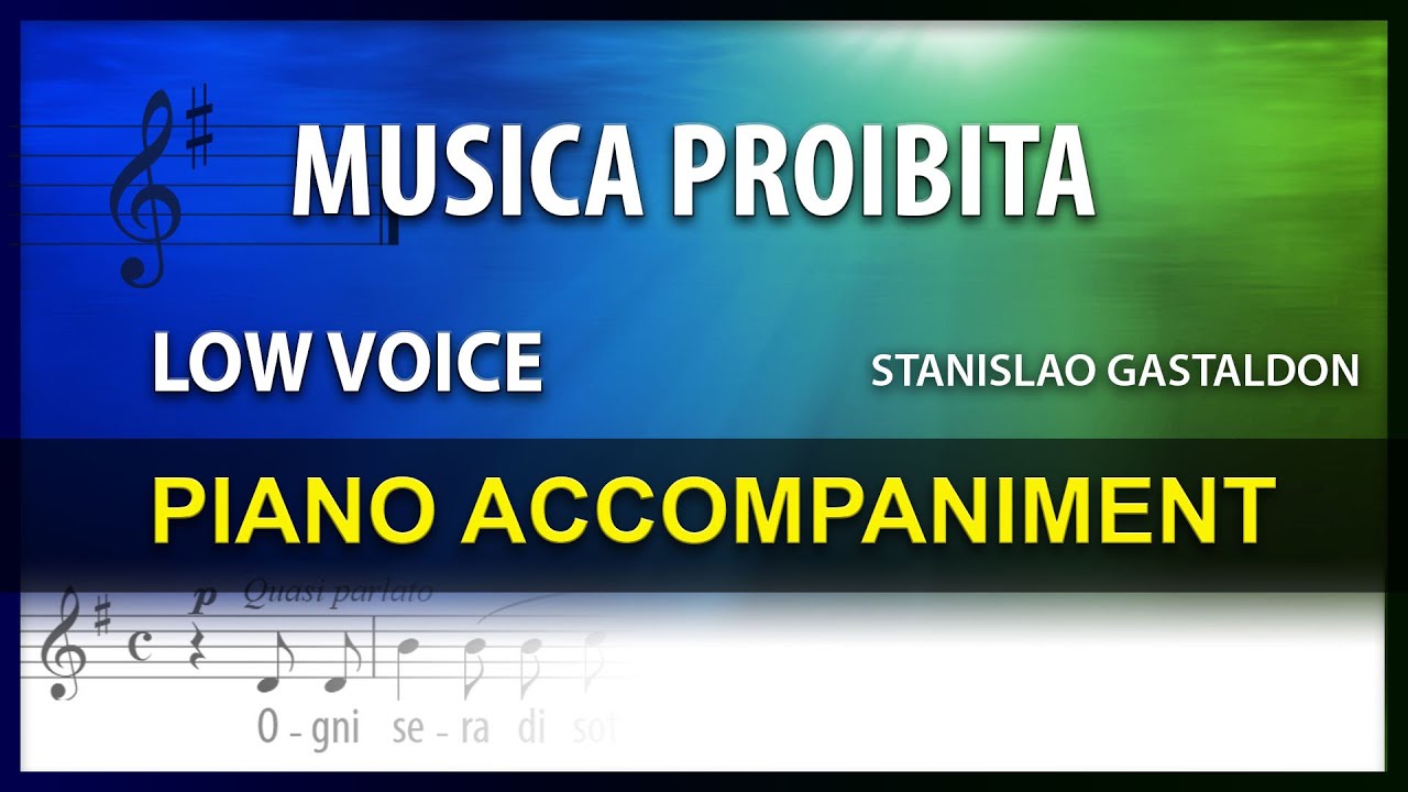 Musica proibita / Karaoke / Gastaldon / Low Voice
