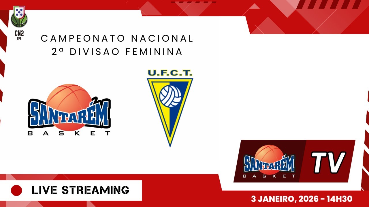 *LIVE* 🏀 SANTAREM BC x UNIDOS TORTOSENDO - Santarém Basket TV - 3 de Janeiro de 2026