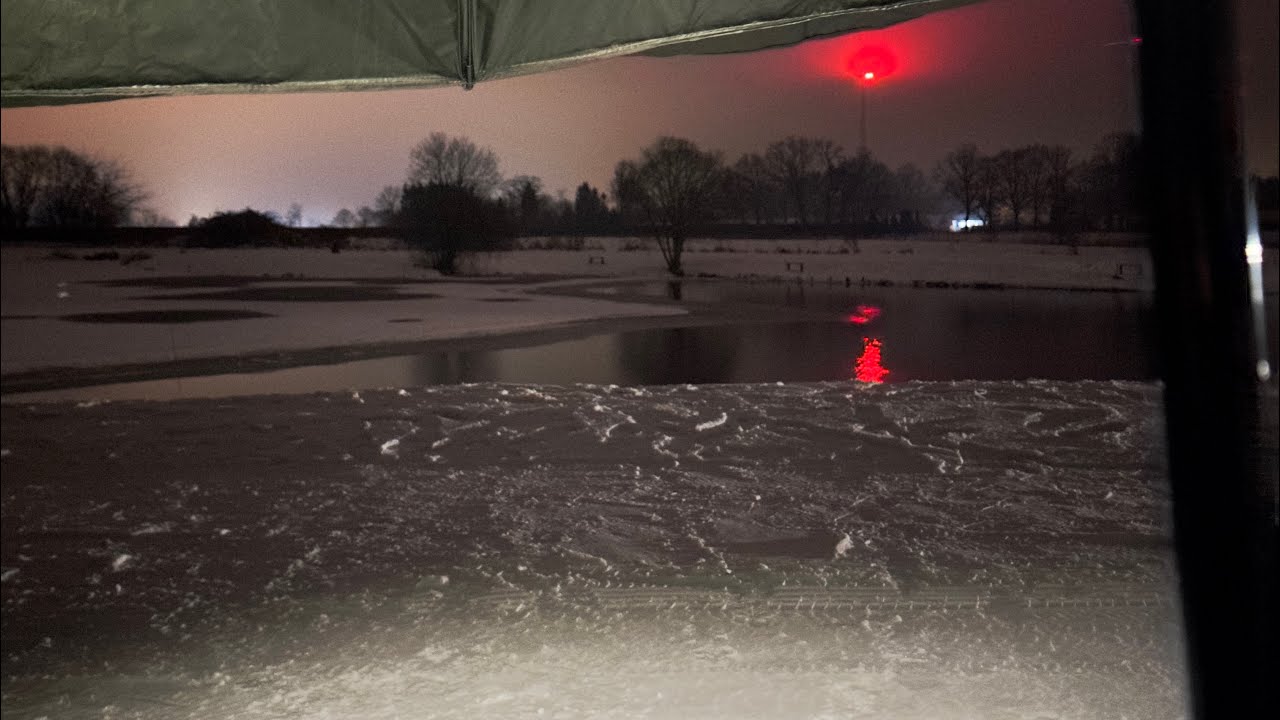 NACHTANGELN bei -4°C… dann kam EIN MONSTER! 🎣❄️