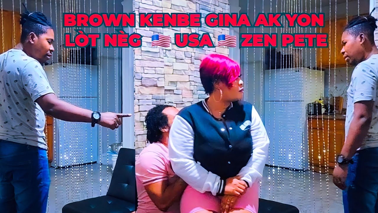 Brown Kembe Gina nan Kay la ak Yon Lòt Neg USA 🇺🇸 Tansyon Brown Moute,Gwo zen pete(Prank)