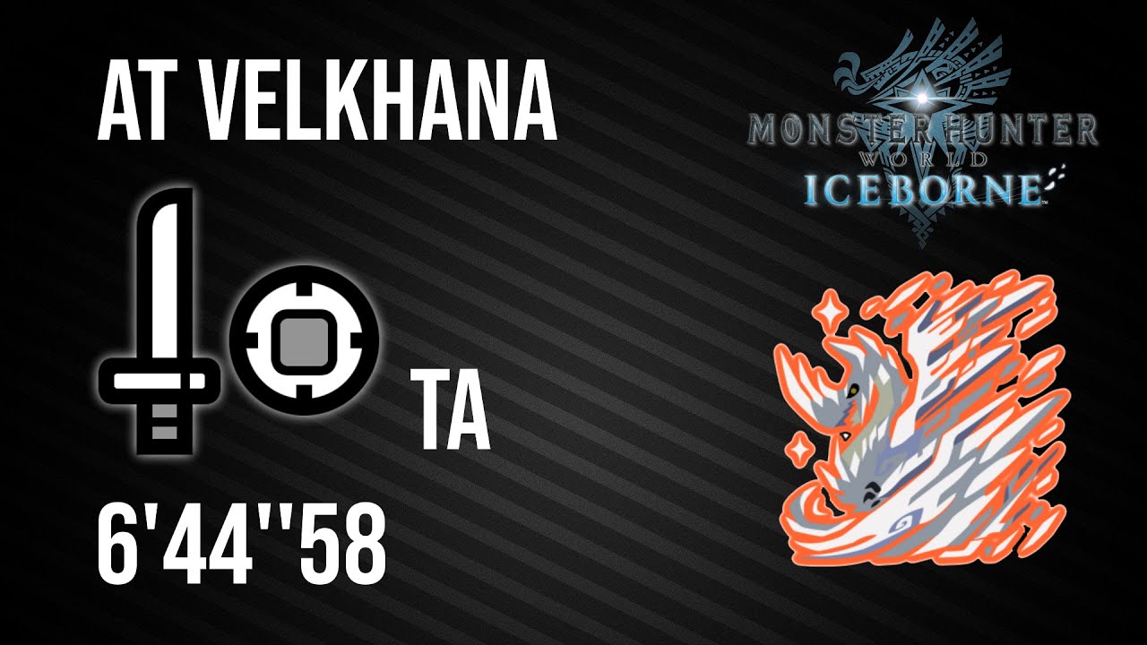 MHW Iceborne | Arch Tempered Velkhana TA Wiki Rules Solo (Sword and Shield | SnS) - 6'44''58