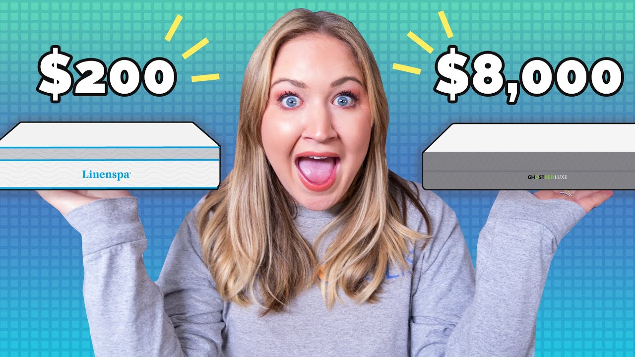 $200 vs $8,000 Mattress!! - How Much Do You Really Need to Spend On A Bed?
