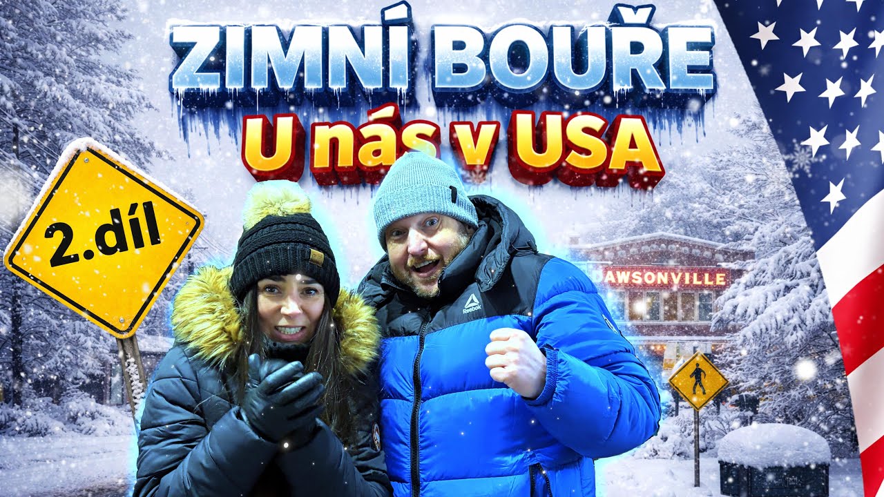 ZIMNÍ BOUŘE  🇺🇸❄️Elektrikáři v pohotovosti😱Specialita v americké masně🥩(Díl.2) Život v USA