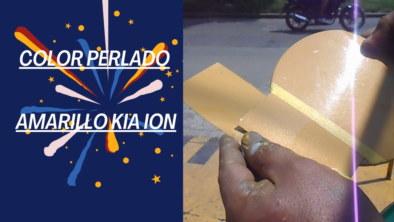 👌Curso de PINTURA AUTOMOTRIZ 💣profesional PASO A PASO👀 COLOR PERLADO AMARILLO KIA ION😁👌😆