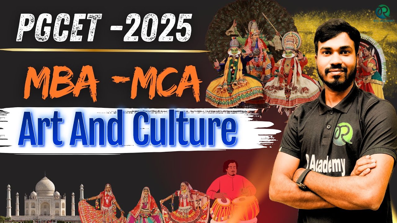 PGCET MBA-MCA 2025 | Indian Art and Culture  | General Awareness |#pgcet2025