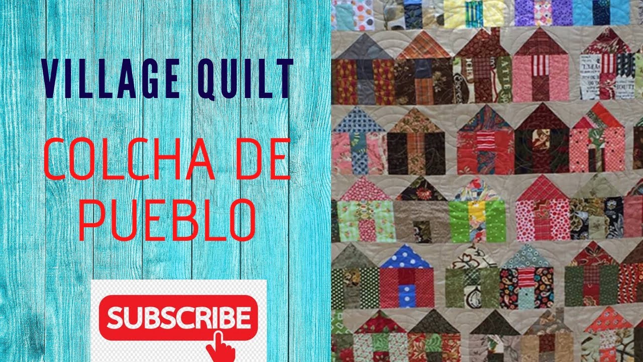 Cómo realizar  casas  de tela con la técnica de patchwork  paso a paso. Village quilt.