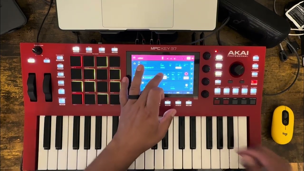 MPC Keys 37... recording into the Sampler to chop up...interesting way of recording via Midi Program