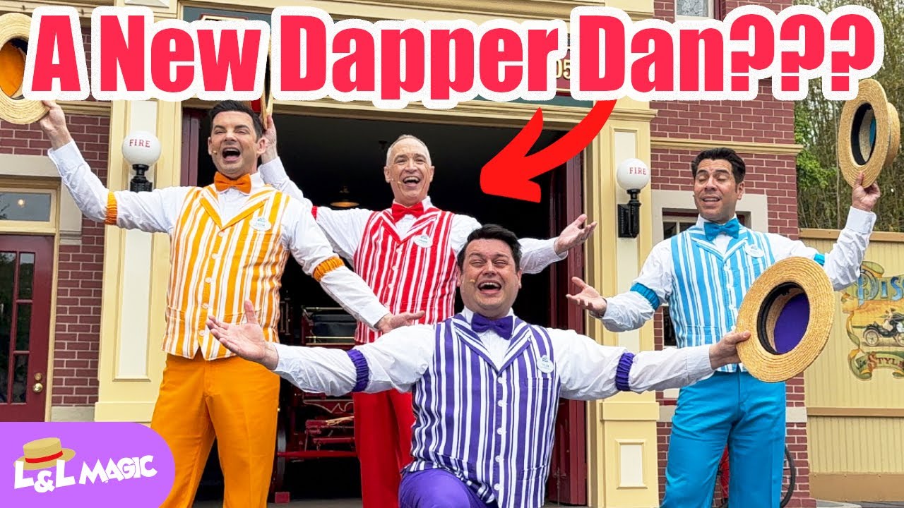 A New Dapper Dans LIVE on Main Street, U.S.A.??? | Barbershop Magic at Disneyland!