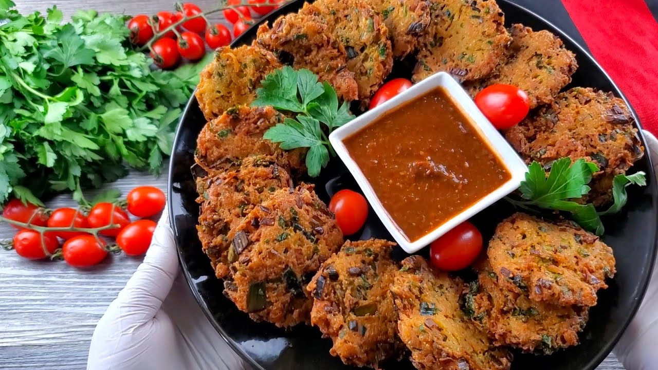 طريقة عمل المدربش او المخلوطه والسر لقرمشتها لاخر حبه  Cook a very  delicious crunchy pakora