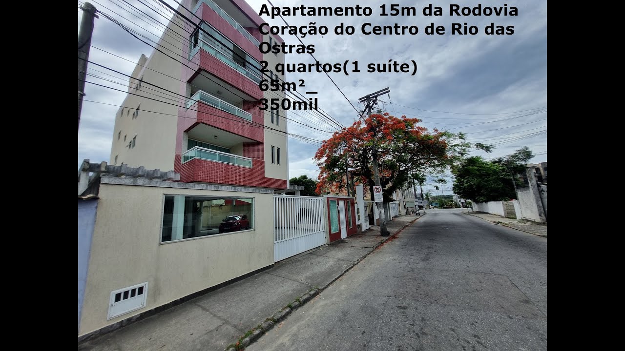 Apartamento no Centro de Rio das Ostras com 2 quartos, 1'5m da Rodovia 350mil @DiasCruzCorretores