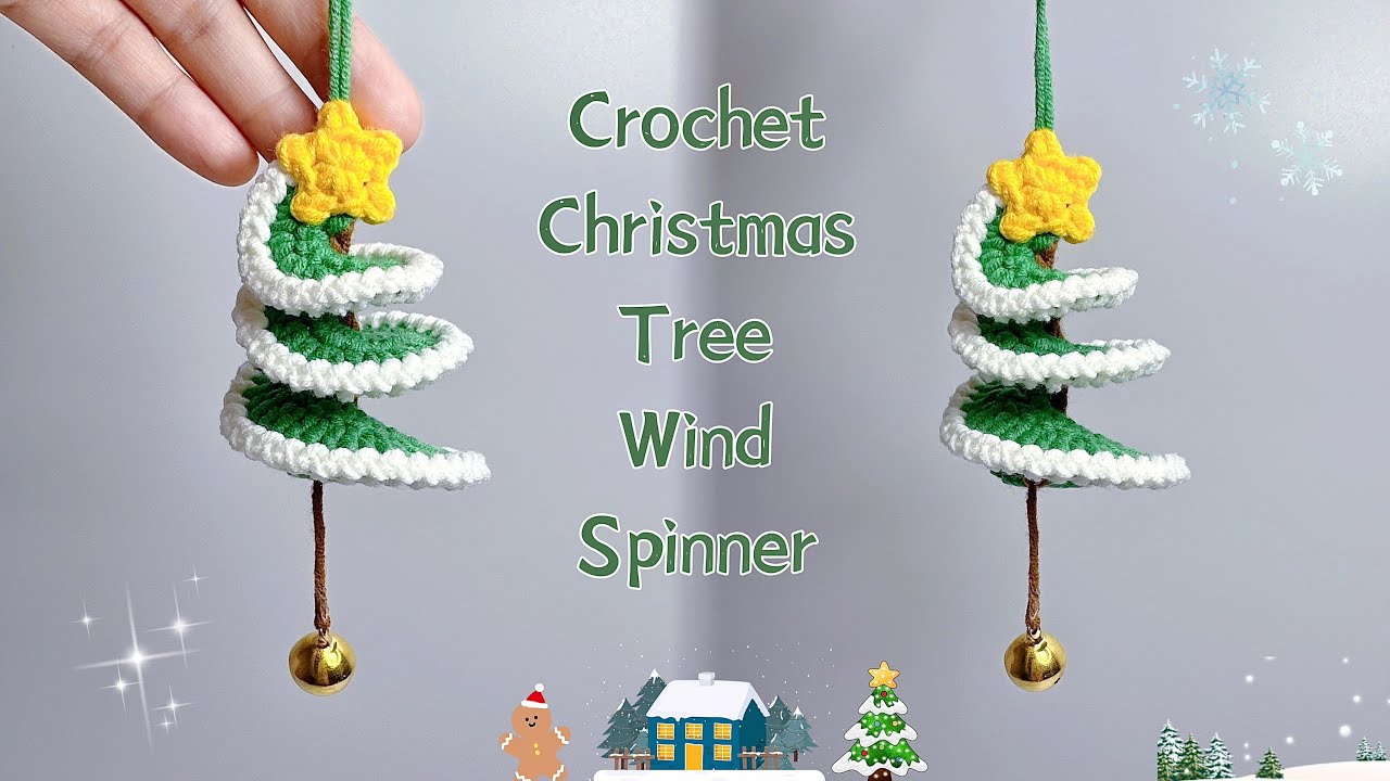 🌲 EASY Crochet CHRISTMAS Tree Wind Spinner 🎄🎁 | Beginner Friendly